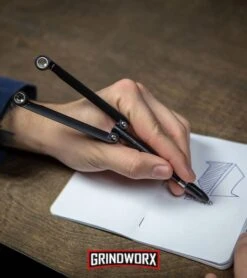 BaliYo By Spyderco Butterfly Pen Flipper Blue/White -Best Knife Shop BaliYo by Spyderco Pen Butterfly Flipper Black BHQ 4501 kp in hand lifestyle web large