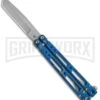Bear OPS Bear Song IV Blue Raindrop Balisong Butterfly Knife - Tanto Bead Blast 2 Bear OPS Bear Song IV Blue Raindrop Balisong Butterfly Knife - Tanto Bead Blast -Best Knife Shop Bear OPS Bear Song IV Tanto Butterfly Blue Raindrop BB B 410 AIBD AP 35035 BHQ 67848 jr 2 large