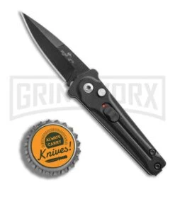 Bear Ops Black Bold Action III Mini Automatic Knife - Black Plain -Best Knife Shop Bear Ops Bold Action III mini black black BHQ 68882 er bottlecap large