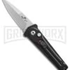 Bear Ops Black Bold Action III Mini Automatic Knife - Gray Plain -Best Knife Shop Bear Ops Bold Action III mini black gray BHQ 68883 er large