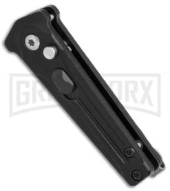 Bear Ops Black Bold Action III Mini Automatic Knife - Gray Plain -Best Knife Shop Bear Ops Bold Action III mini black gray BHQ 68883 er spine large