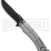 Bear OPS Bear-Song VI Gray Butterfly Knife - Black Plain 1 Bear OPS Bear-Song VI Gray Butterfly Knife - Black Plain -Best Knife Shop Bear Son Breeden B 600 AIBK B 35033 BHQ 51711 jr large