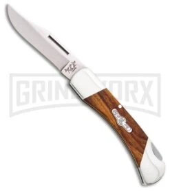 Bear & Son Kodiak Desert Ironwood Folding Knife - Satin Plain