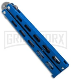 Bear & Son 114BL & 114BLTR Blue Butterfly Knife 2-Pack -Best Knife Shop Bear and Son 2 Pack Butterfly Special Blue BHQ 88811 er trainer spine large