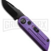 Bear Ops Bold Action XIV Purple Stainless Steel Automatic Knife - Black Plain -Best Knife Shop Bear and Son Auto Bold Action XIV Purple BHQ 153937 jr large