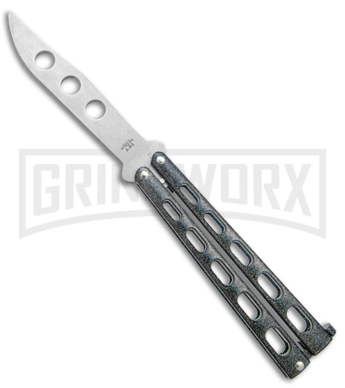 Bear & Son 114 Galaxy Butterfly Trainer Knife - Stonewash Dull 3 Bear & Son 114 Galaxy Butterfly Trainer Knife - Stonewash Dull