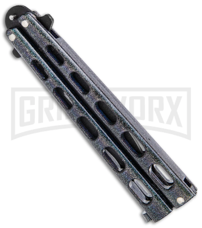 Bear & Son 115GX Galaxy Butterfly Knife - Black Plain 4 Bear & Son 115GX Galaxy Butterfly Knife - Black Plain - Image 2