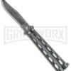 Bear And Son Knives 114GXD Galaxy Balisong Butterfly Knife - Damascus Plain -Best Knife Shop Bear and Son Large Butterfly Galaxy Damascus BHQ 142578 jr large