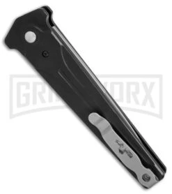 Bear Ops Black Bold Action III Automatic Knife - Bead Blast Plain -Best Knife Shop Bear ops Bold action 3 bb BHQ 51648 jr side large