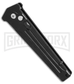 Bear Ops Black Bold Action III Small Automatic Knife - Black Plain -Best Knife Shop Bear ops Bold action 3 small black BHQ 51647 er spine large
