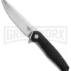 Bestech Knives Swordfish Black G-10 Folding Knife - Satin Plain -Best Knife Shop Bestech Knives Swordfish G 10 LL Black BHQ 173464 jr large