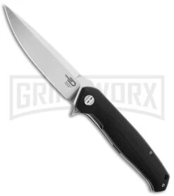 Bestech Knives Swordfish Black G-10 Folding Knife - Satin Plain