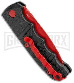 Boker Mini Kalashnikov Black Automatic Knife - Red Plain -Best Knife Shop Boker Black Widow Mini Kalashnikov Auto Dagger Red 01KALS57NSOI BHQ 96966 jr side large