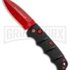 Boker Mini Kalashnikov Black Automatic Knife - Red Plain -Best Knife Shop Boker Black Widow Mini Kalashnikov Auto Dagger Red 01KALS57NSOI BHQ 96966 jr update large
