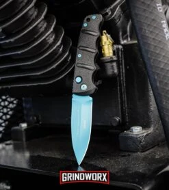 Boker Kalashnikov Automatic Knife - D2 Dagger Electric Blue Plain -Best Knife Shop Boker Blue Scorpion Kalashnikov Dagger Automatic Knife Electric Blue BHQ 95400 kp motor web large
