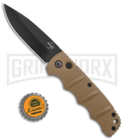 Boker Kalashnikov Coyote Brown Automatic Knife - Drop Point Black Plain -Best Knife Shop Boker Kalashnikov Auto Coyote D2 Black BHQ 144762 jr bottlecap large