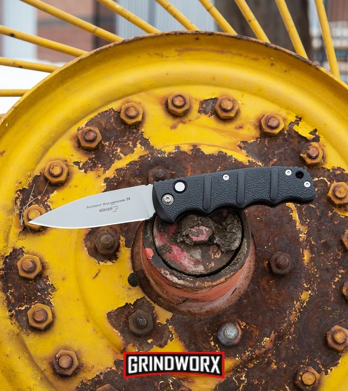 Boker Kalashnikov Black Automatic Knife - D2 Dagger Black Plain 8 Boker Kalashnikov Black Automatic Knife - D2 Dagger Black Plain - Image 6