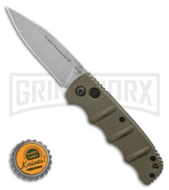 Boker Kalashnikov OD Green Automatic Knife - SW Plain -Best Knife Shop Boker Kalashnikov Automatic Knife OD Green 3.25 XHP Satin BHQ 92085 LS Bottlecap large