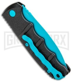 Boker Kalashnikov Automatic Knife - D2 Dagger Electric Blue Plain -Best Knife Shop Boker Kalashnikov Black Widow Blue jr side large