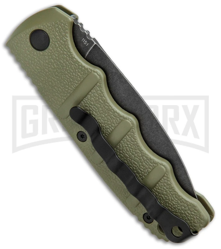 Boker Kalashnikov OD Green Automatic Knife - Dagger Smokewash Plain 5 Boker Kalashnikov OD Green Automatic Knife - Dagger Smokewash Plain - Image 3
