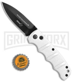 Boker Imperial Kalashnikov White Automatic Knife - D2 Dagger Black Plain -Best Knife Shop Boker Kalashnikov Dagger Auto White Black 01KALS34N BHQ 75529 jr bottlecap 3 large