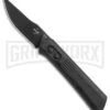 Boker Lundquist Alluvial Black Aluminum Automatic Knife - Black Plain 1 Boker Lundquist Alluvial Black Aluminum Automatic Knife - Black Plain -Best Knife Shop Boker Lundquist Alluvial Auto Black Aluminum Black BHQ 125068 jr large
