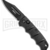Boker Mini Kalashnikov Black Bowie Automatic Knife - Black Plain -Best Knife Shop Boker Mini Kalashnikov Bowie Auto Black BHQ 96965 jr large