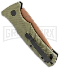 Boker Mini Strike Automatic Knife Black - Drop Point Copper Plain 8 Boker Mini Strike Automatic Knife Black - Drop Point Copper Plain -Best Knife Shop Boker Mini Strike Auto OD Green Copper 01BO438NSOI BHQ 99631 jr side large