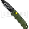 Boker Mini Kalashnikov Warhawk Automatic Knife Green - D2 Black Plain -Best Knife Shop Boker Mini Warhawk Kalashnikov Auto Dagger Green Black BHQ 113923 jr large