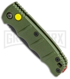 Boker Mini Kalashnikov Warhawk Automatic Knife Green - D2 Black Plain -Best Knife Shop Boker Mini Warhawk Kalashnikov Auto Dagger Green Black BHQ 113923 jr spine large