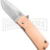 Boker Plus Shamsher Copper Automatic Liner Lock Knife - Satin Plain -Best Knife Shop Boker Plus Shamsher Auto LL Copper Satin BHQ 139171 jr 2 large