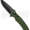 Boker Plus Strike OD Green Automatic Knife - Drop Point Black Plain 1 Boker Plus Strike OD Green Automatic Knife - Drop Point Black Plain -Best Knife Shop Boker Plus Strike DP Auto OD Green Black BHQ 97033 jr large