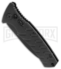 Boker Plus Strike Manual Knife - Dagger Black Plain -Best Knife Shop Boker Plus Strike Dagger Auto Black Black 01BO428NSOI BHQ 97035 jr spine large