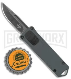 Boker Plus USB OTF Black Automatic Knife Aluminum - Gray SW Plain 9 Boker Plus USB OTF Black Automatic Knife Aluminum - Gray SW Plain -Best Knife Shop Boker Plus USB OTF Auto Gray Aluminum Black SW BHQ 125998 jr bottlecap large
