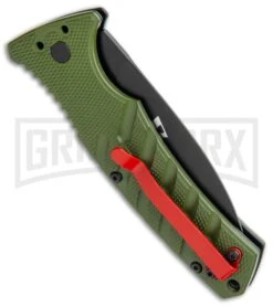 Boker Warhawk Strike Automatic Knife - Dagger -Best Knife Shop Boker Plus Warhawk Strike Dagger Auto Green Black BHQ 113922 jr side large
