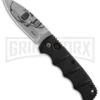Boker Kalashnikov Skull Black Automatic Knife - D2 Dagger Stonewash Plain -Best Knife Shop Boker Skull Kalashnikov Dagger SW BHQ 75532 er large