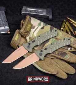 Boker Plus Strike Desert Warrior OD Green Automatic Knife - D2 Drop Point Copper 19 Boker Plus Strike Desert Warrior OD Green Automatic Knife - D2 Drop Point Copper -Best Knife Shop Boker Strike Drop Point Desert Warrior Automatic Knife OD Green Copper BHQ 70998 kp tactical webv large 1