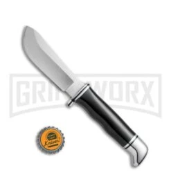 Buck Knives Buck Skinner Black Hunting Fixed Blade Knife - Satin Plain -Best Knife Shop Buck Skinner Hunter Knife 0103BKS BHQ 41135 jr bottlecap large