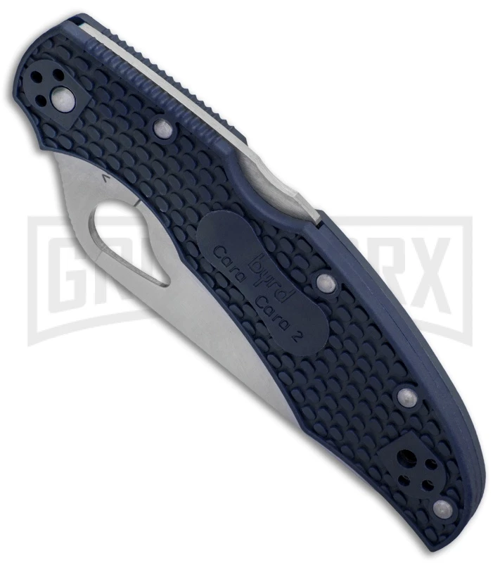 Byrd Cara Cara 2 Blue FRN Folding Knife - Satin Serr 4 Byrd Cara Cara 2 Blue FRN Folding Knife - Satin Serr - Image 2