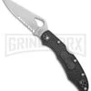 Byrd Cara Cara 2 Gray FRN Folding Knife - Satin Serr -Best Knife Shop Byrd Cara Cara 2 LB Gray FRN Satin Serr BY03PSGY2 BHQ 89818 jr large