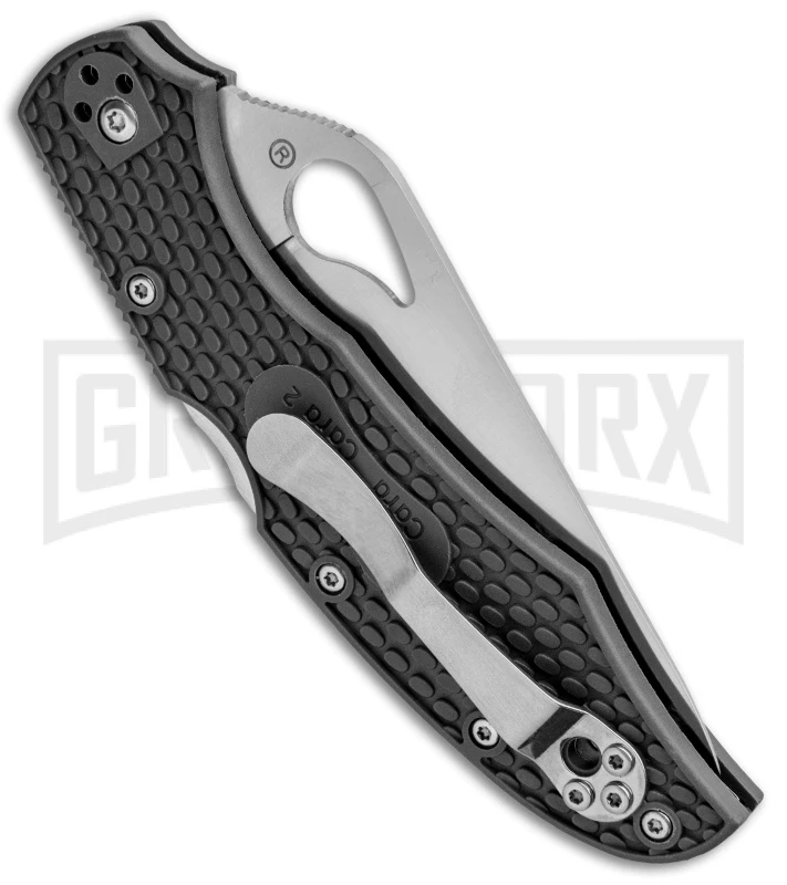 Byrd Cara Cara 2 Gray FRN Folding Knife - Satin Serr 5 Byrd Cara Cara 2 Gray FRN Folding Knife - Satin Serr - Image 3