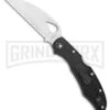 Byrd Cara Cara 2 Folding Knife Black FRN Wharncliffe - Satin Serr -Best Knife Shop Byrd Cara Cara 2 LB Wharncliffe Black Satin Serr BY03SBKWC2 BHQ 139733 jr large
