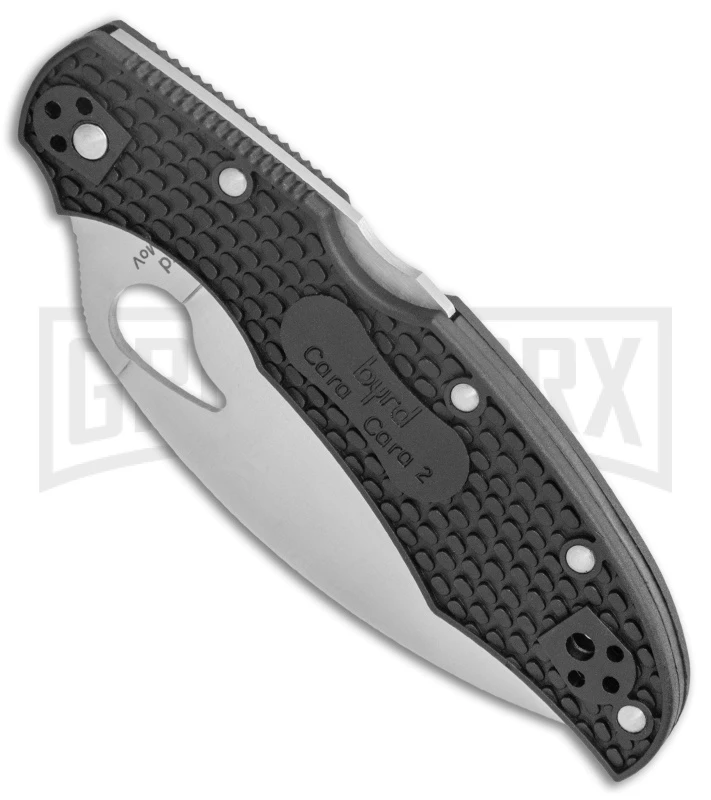 Byrd Cara Cara 2 Folding Knife Black FRN Wharncliffe - Satin Serr 4 Byrd Cara Cara 2 Folding Knife Black FRN Wharncliffe - Satin Serr - Image 2