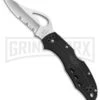 Byrd Meadowlark Black FRN Folding Knife - Satin Serr 2 Byrd Meadowlark Black FRN Folding Knife - Satin Serr -Best Knife Shop Byrd Meadlowlark FRN LB Satin Serr BY04PSBK BHQ 6921 jr large