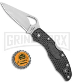 Byrd Meadowlark 2 Gray FRN Folding Knife - Satin Plain -Best Knife Shop Byrd Meadowlark 2 LB Gray FRN Satin BY04PGY2 BHQ 89821 jr bottlecap large