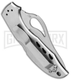 Byrd Meadowlark Stainless Steel Folding Knife - Satin Serr -Best Knife Shop Byrd Meadowlark LB SS Satin Serr BY04PSCP BHQ 97669 jr side large