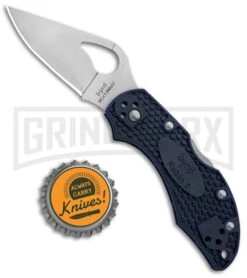 Byrd Robin 2 Blue FRN Folding Knife - Satin Plain -Best Knife Shop Byrd Robin 2 LB Blue FRN Satin BY10PBL2 BHQ 89826 jr bottlecap large