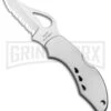 Byrd Robin Stainless Steel Folding Knife - Satin Serrated -Best Knife Shop Byrd Robin LB SS Satin Serr BY10SCP BHQ 97673 jr large