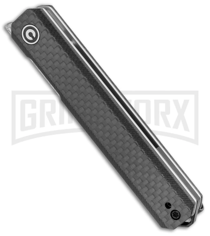 CIVIVI Exarch Twill CF/ Black G-10 Liner Lock Knife - Damascus Plain 4 CIVIVI Exarch Twill CF/ Black G-10 Liner Lock Knife - Damascus Plain - Image 2