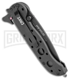 CRKT Carson M16-12ZLEK Tanto Zytel Folding Knife - Black Serr -Best Knife Shop CRKT Carson M16 12ZLEK Tanto Zytel Black Serr BHQ 9882 jr side large